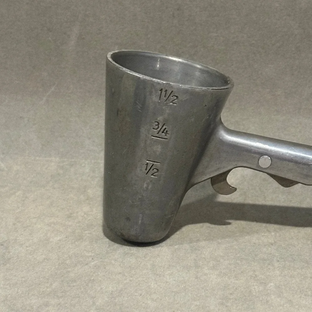 Vintage Barboy Aluminum Pistol Grip Jigger Bottle Opener Multi Tool Silver